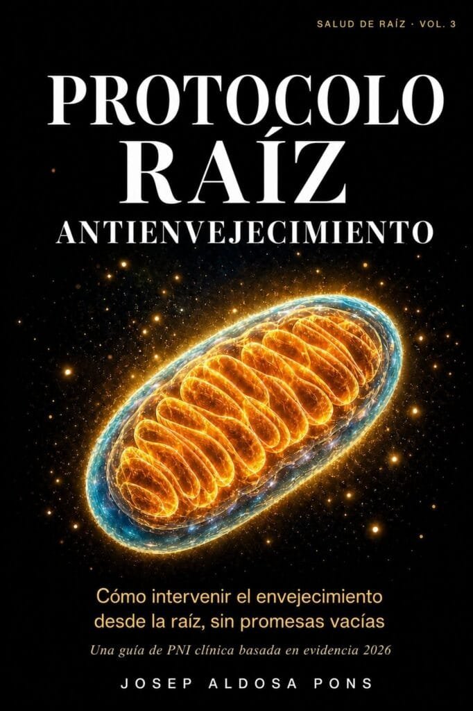 Portada del llibre «Protocolo Raíz Antienvejecimiento», de Josep Aldosa Pons
