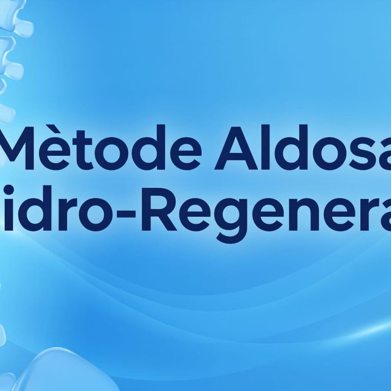 Regeneració Articular a Andorra - Hidrotomia percutània, Mètode Aldosa de Hidro-Regeneració